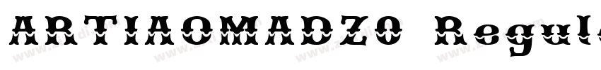 ARTIAOMADZ0 Regular字体转换